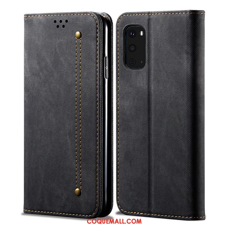 Étui Samsung Galaxy S20 Business Manuel Cuir Véritable, Coque Samsung Galaxy S20 Téléphone Portable Étoile