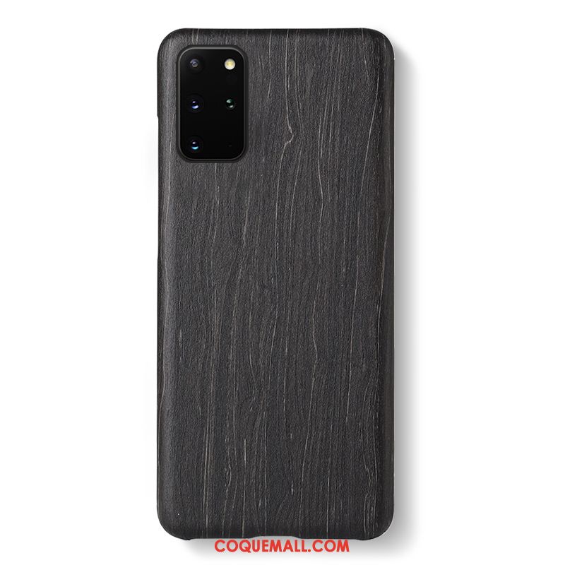 Étui Samsung Galaxy S20+ Créatif Délavé En Daim Incassable, Coque Samsung Galaxy S20+ En Bois Protection Braun