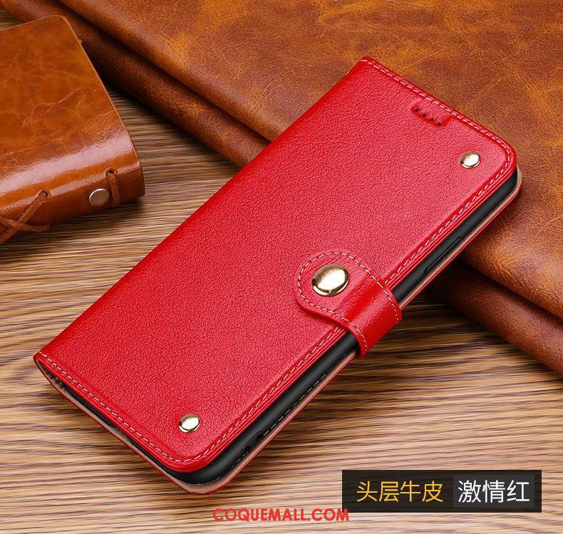 Étui Samsung Galaxy S20+ Cuir Véritable Téléphone Portable Carte, Coque Samsung Galaxy S20+ En Cuir Marron