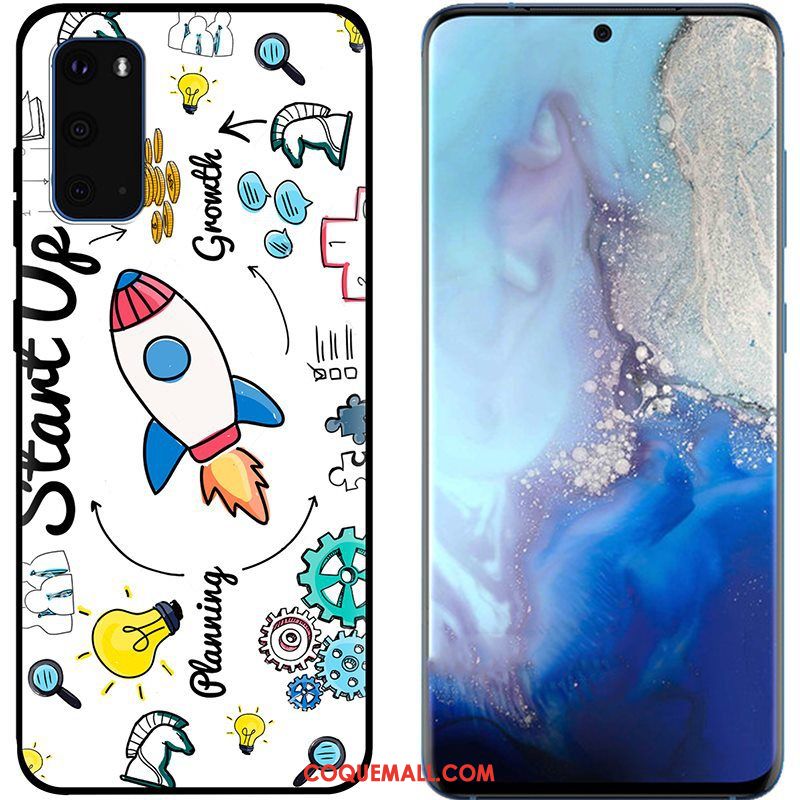 Étui Samsung Galaxy S20 Dessin Animé Pu Violet, Coque Samsung Galaxy S20 Téléphone Portable Étoile