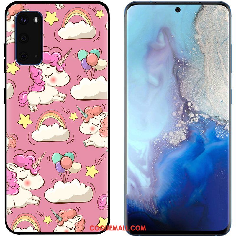 Étui Samsung Galaxy S20 Dessin Animé Pu Violet, Coque Samsung Galaxy S20 Téléphone Portable Étoile