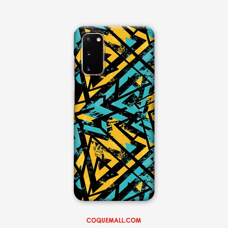 Étui Samsung Galaxy S20 Délavé En Daim Modèle Épissure, Coque Samsung Galaxy S20 Incassable Nouveau