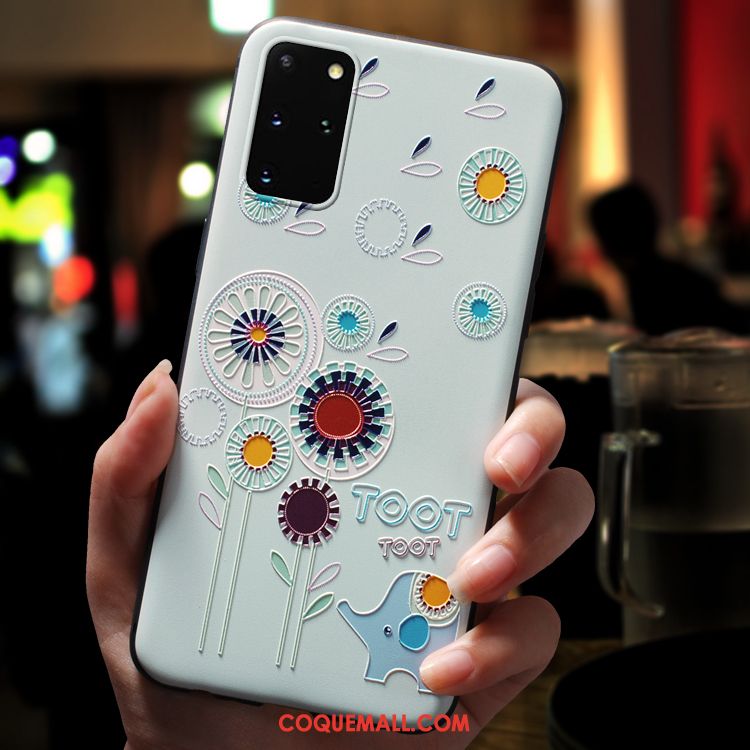 Étui Samsung Galaxy S20+ Délavé En Daim Personnalité Incassable, Coque Samsung Galaxy S20+ Très Mince Étoile