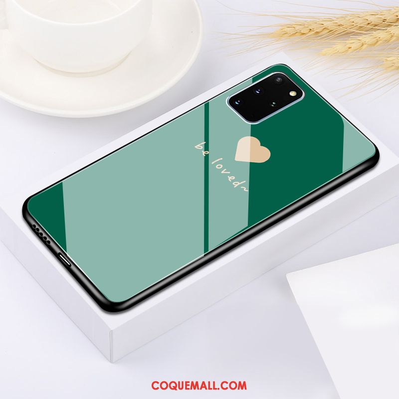 Étui Samsung Galaxy S20+ Tout Compris Vert Protection, Coque Samsung Galaxy S20+ Personnalité Verre