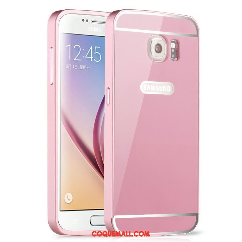 Étui Samsung Galaxy S6 Couvercle Arrière Téléphone Portable Métal, Coque Samsung Galaxy S6 Argent Protection