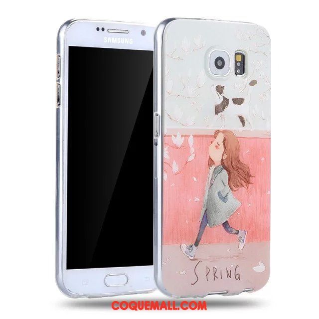 Étui Samsung Galaxy S6 Dessin Animé Silicone Étoile, Coque Samsung Galaxy S6 Protection Fluide Doux