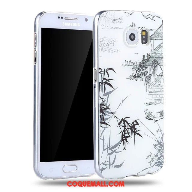 Étui Samsung Galaxy S6 Dessin Animé Silicone Étoile, Coque Samsung Galaxy S6 Protection Fluide Doux