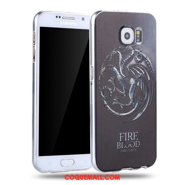 Étui Samsung Galaxy S6 Dessin Animé Silicone Étoile, Coque Samsung Galaxy S6 Protection Fluide Doux