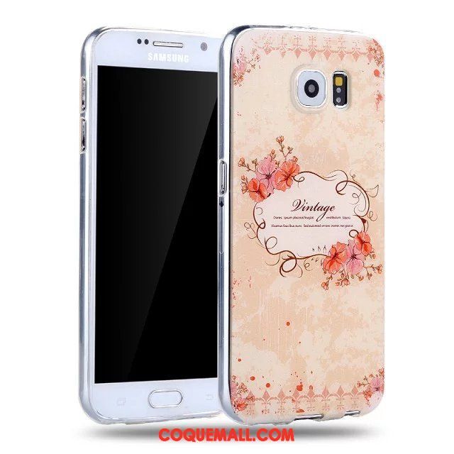 Étui Samsung Galaxy S6 Dessin Animé Silicone Étoile, Coque Samsung Galaxy S6 Protection Fluide Doux