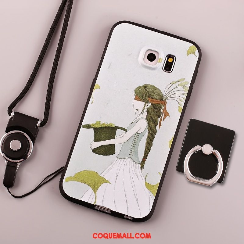 Étui Samsung Galaxy S6 Dessin Animé Tendance Beau, Coque Samsung Galaxy S6 Créatif Oiseau