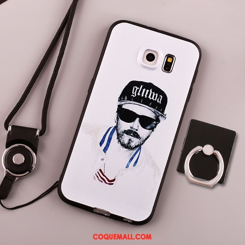 Étui Samsung Galaxy S6 Dessin Animé Tendance Beau, Coque Samsung Galaxy S6 Créatif Oiseau