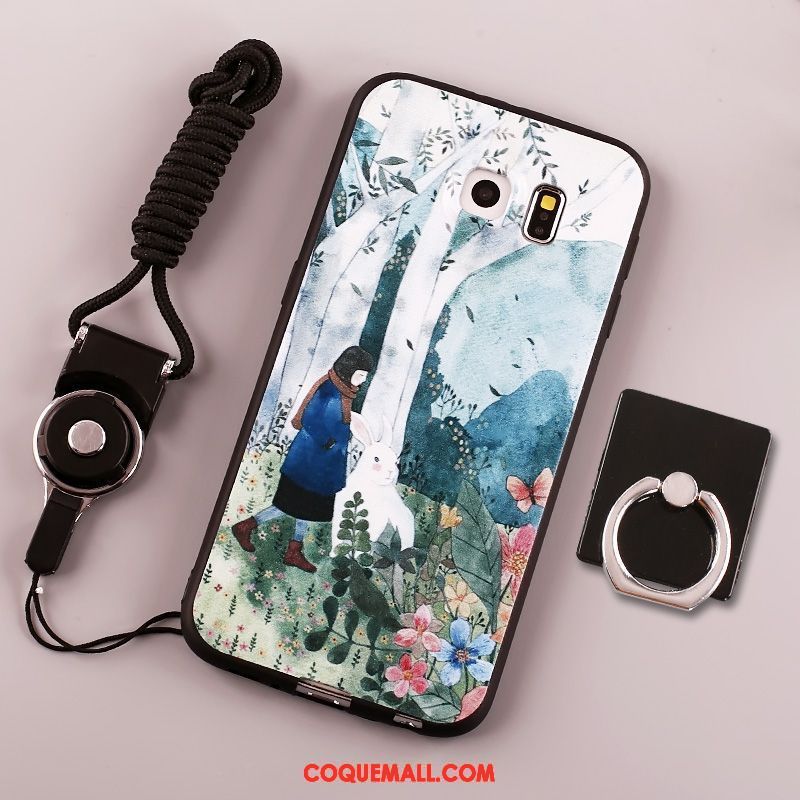 Étui Samsung Galaxy S6 Dessin Animé Tendance Beau, Coque Samsung Galaxy S6 Créatif Oiseau