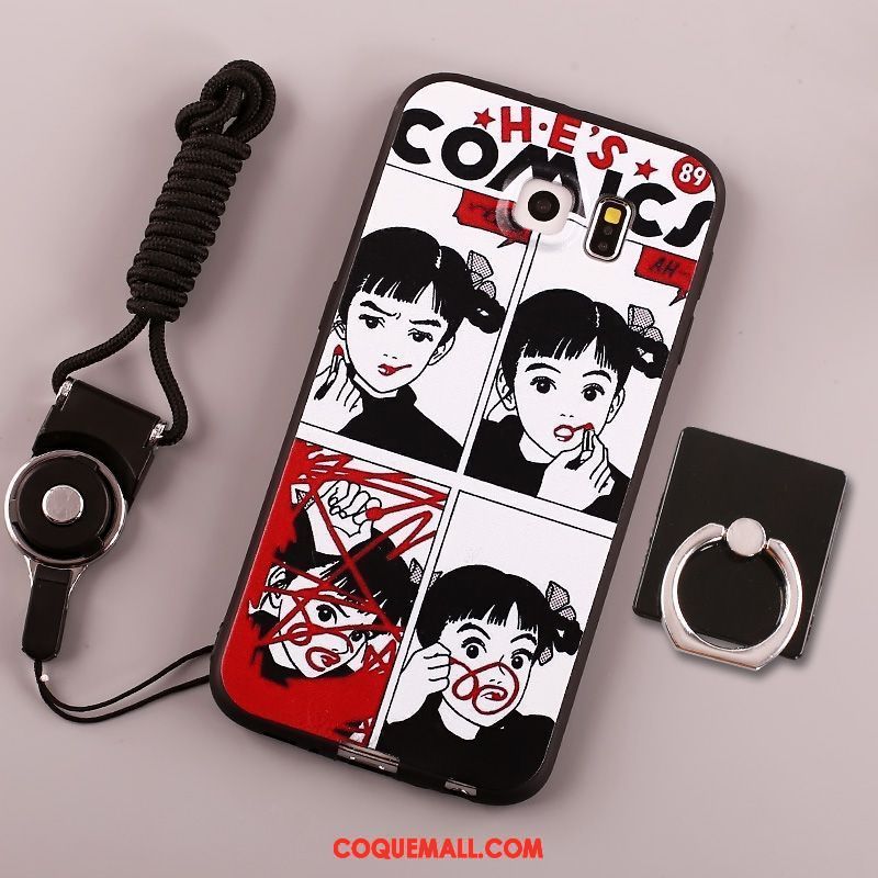 Étui Samsung Galaxy S6 Dessin Animé Tendance Beau, Coque Samsung Galaxy S6 Créatif Oiseau