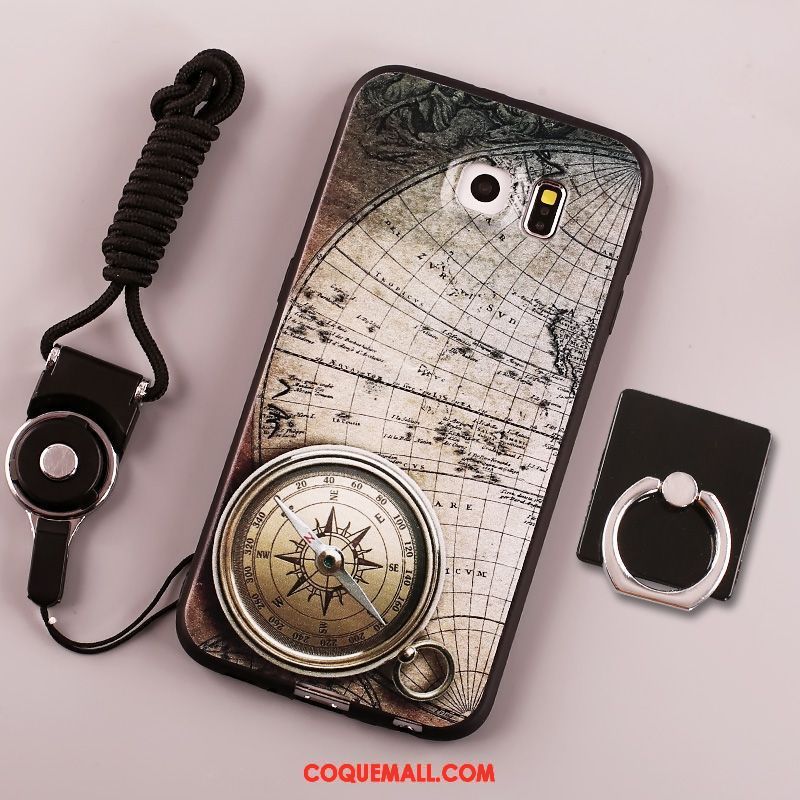 Étui Samsung Galaxy S6 Dessin Animé Tendance Beau, Coque Samsung Galaxy S6 Créatif Oiseau