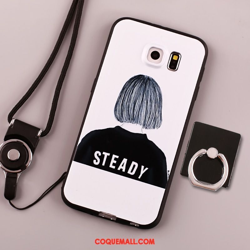 Étui Samsung Galaxy S6 Dessin Animé Tendance Beau, Coque Samsung Galaxy S6 Créatif Oiseau