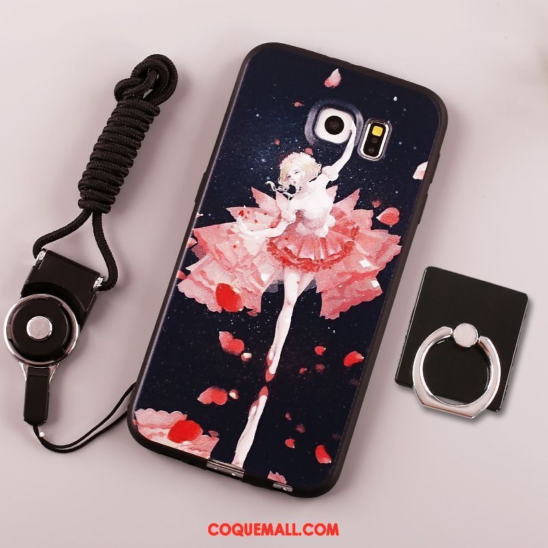 Étui Samsung Galaxy S6 Dessin Animé Tendance Beau, Coque Samsung Galaxy S6 Créatif Oiseau