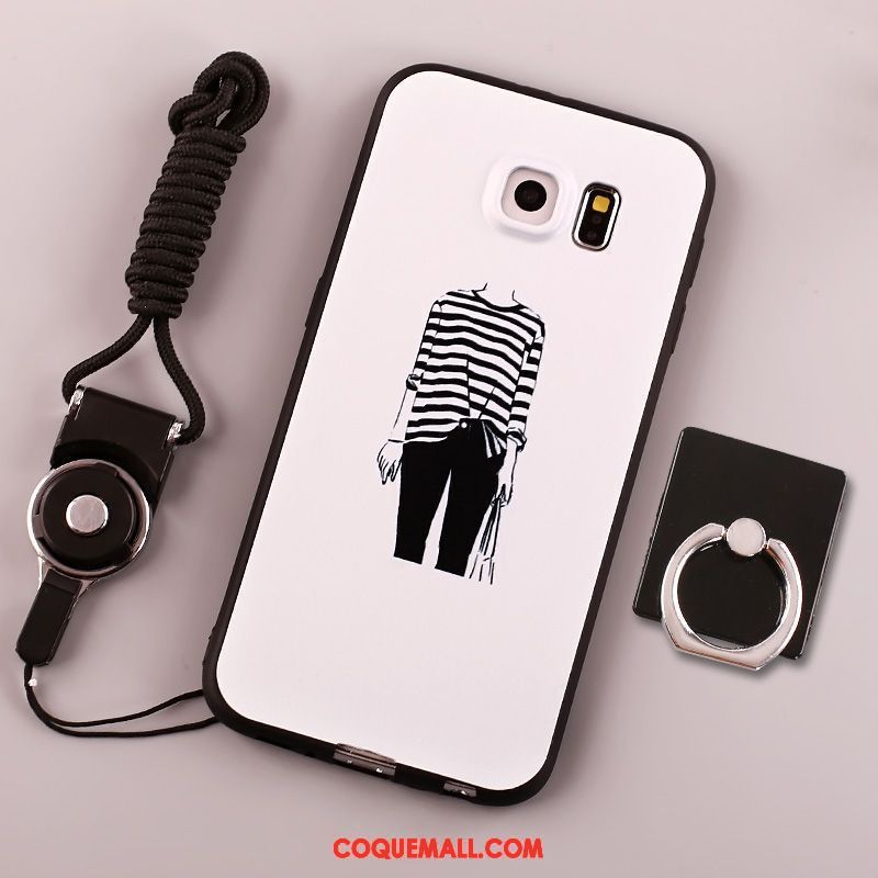 Étui Samsung Galaxy S6 Dessin Animé Tendance Beau, Coque Samsung Galaxy S6 Créatif Oiseau