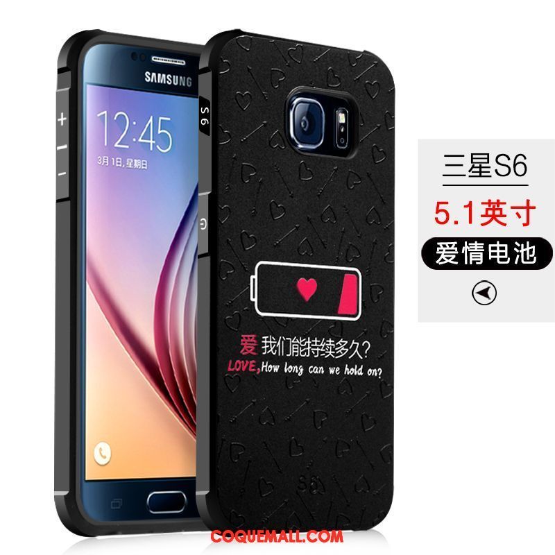Étui Samsung Galaxy S6 Délavé En Daim Protection Téléphone Portable, Coque Samsung Galaxy S6 Tendance Étoile