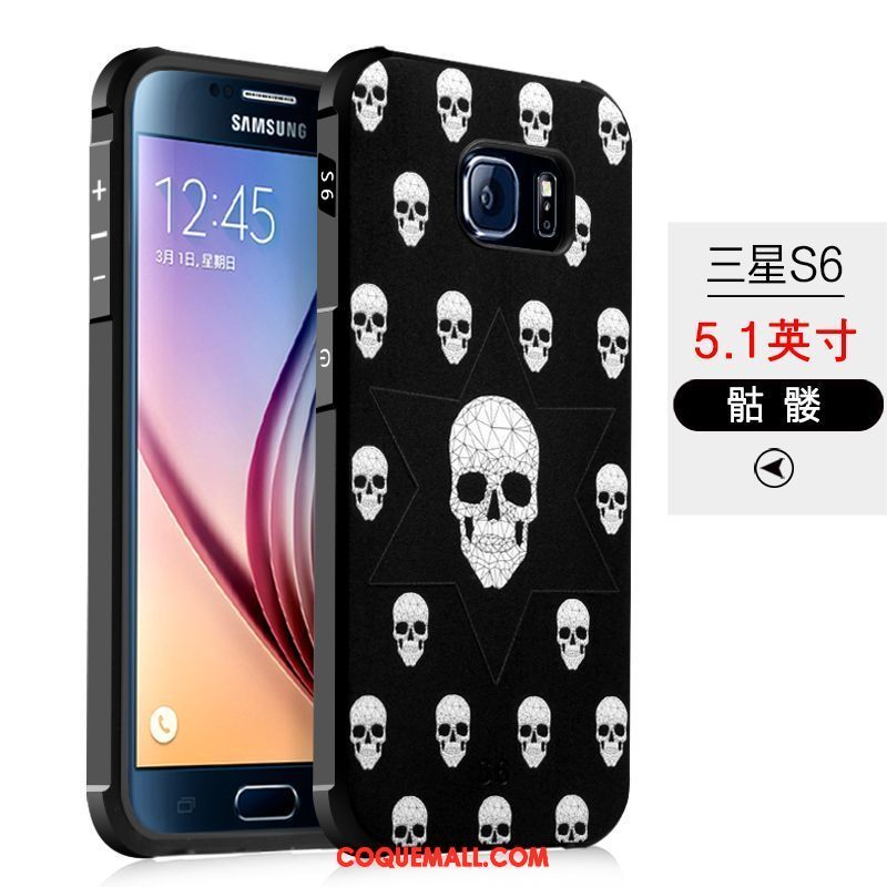 Étui Samsung Galaxy S6 Délavé En Daim Protection Téléphone Portable, Coque Samsung Galaxy S6 Tendance Étoile