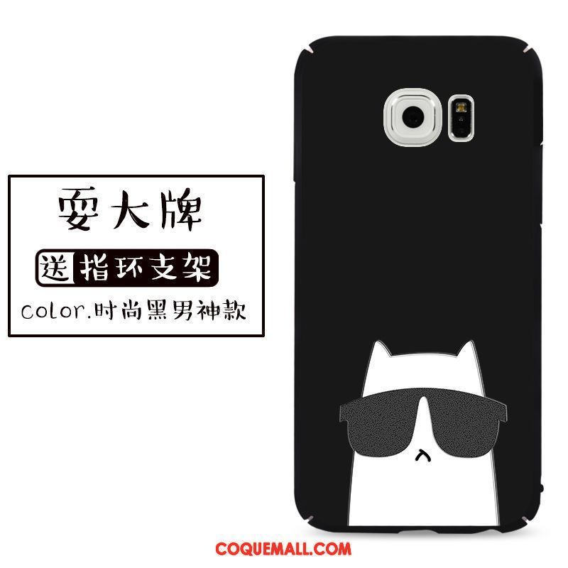 Étui Samsung Galaxy S6 Edge Délavé En Daim Tout Compris Dessin Animé, Coque Samsung Galaxy S6 Edge Étoile Protection