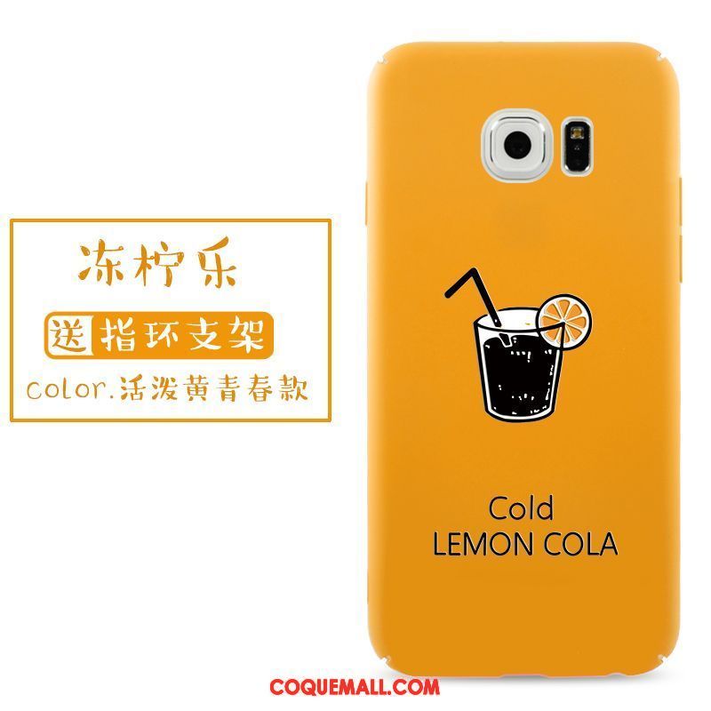 Étui Samsung Galaxy S6 Edge Délavé En Daim Tout Compris Dessin Animé, Coque Samsung Galaxy S6 Edge Étoile Protection