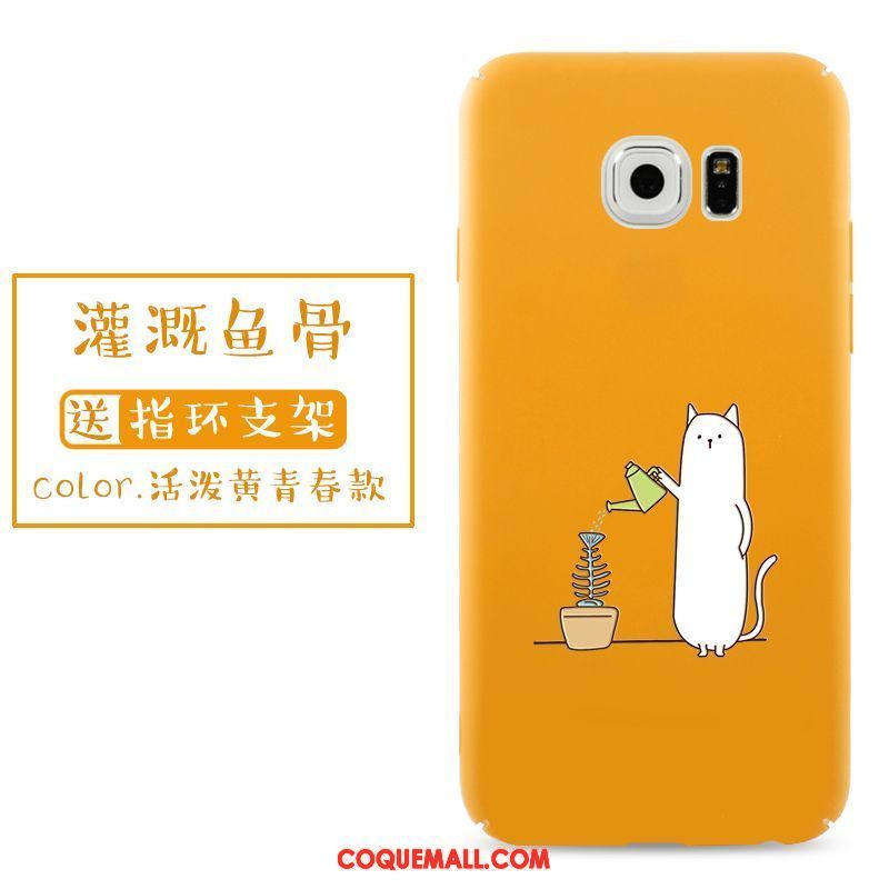 Étui Samsung Galaxy S6 Edge Délavé En Daim Tout Compris Dessin Animé, Coque Samsung Galaxy S6 Edge Étoile Protection