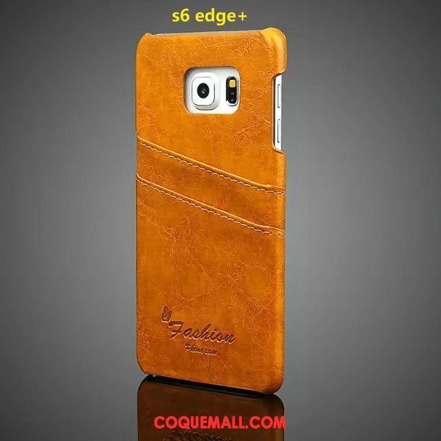 Étui Samsung Galaxy S6 Edge Protection Rouge Téléphone Portable, Coque Samsung Galaxy S6 Edge Étui En Cuir Cuir Véritable