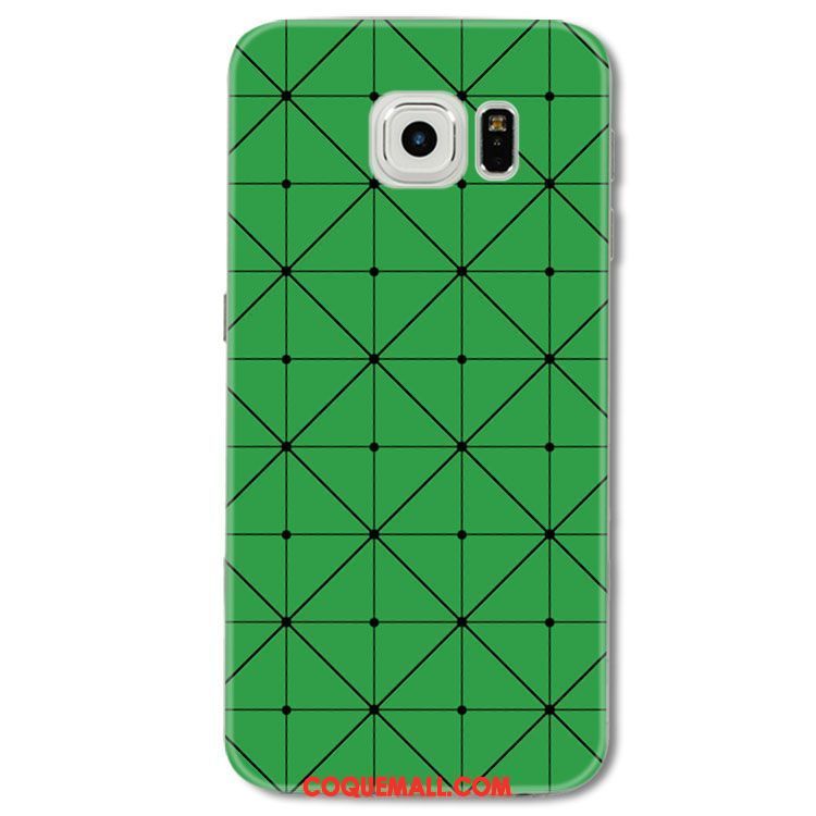 Étui Samsung Galaxy S6 Edge Protection Vert Tout Compris, Coque Samsung Galaxy S6 Edge Silicone Étoile