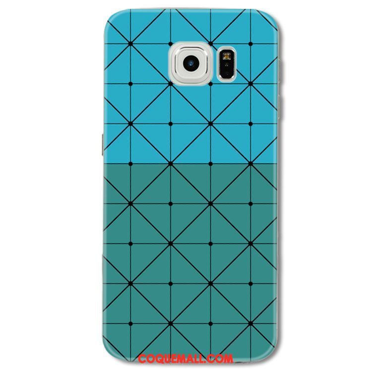 Étui Samsung Galaxy S6 Edge Protection Vert Tout Compris, Coque Samsung Galaxy S6 Edge Silicone Étoile