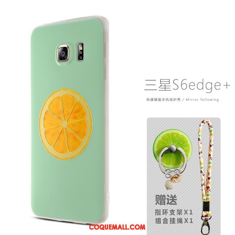 Étui Samsung Galaxy S6 Edge Étoile Frais Citron, Coque Samsung Galaxy S6 Edge Petit Téléphone Portable