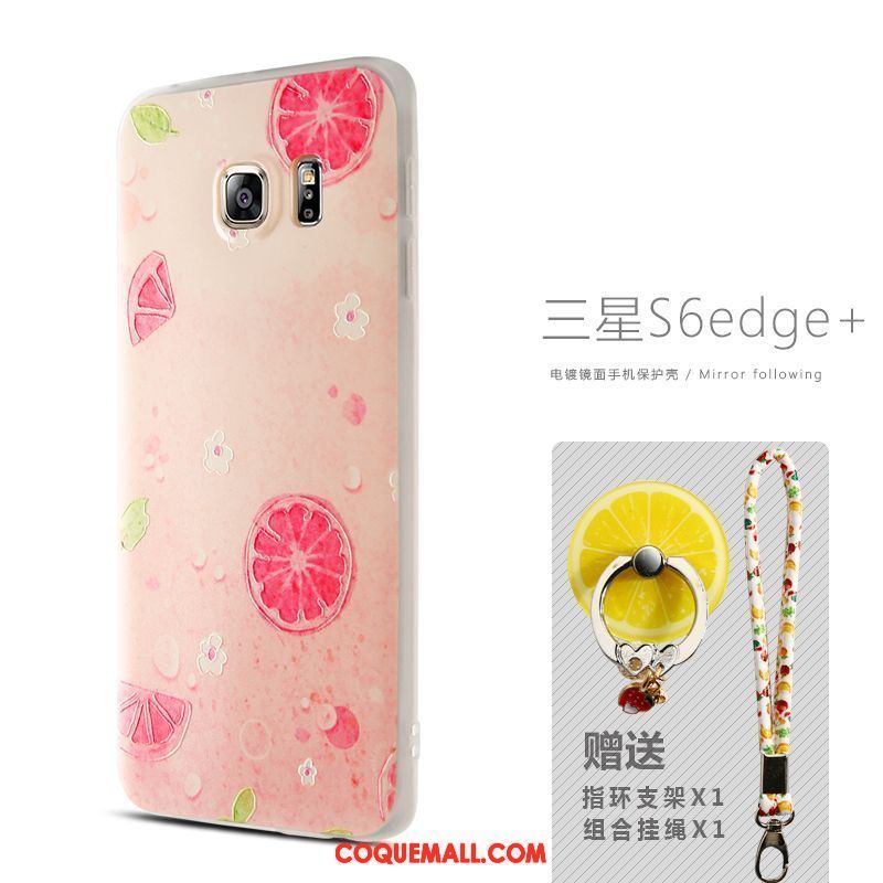 Étui Samsung Galaxy S6 Edge Étoile Frais Citron, Coque Samsung Galaxy S6 Edge Petit Téléphone Portable