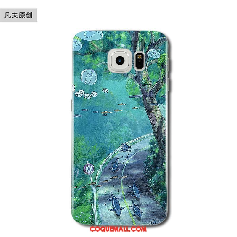 Étui Samsung Galaxy S6 Edge Étoile Téléphone Portable Fluide Doux, Coque Samsung Galaxy S6 Edge Or Silicone