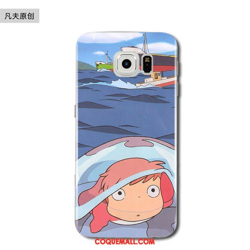 Étui Samsung Galaxy S6 Edge Étoile Téléphone Portable Fluide Doux, Coque Samsung Galaxy S6 Edge Or Silicone