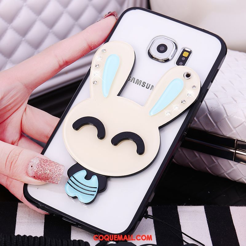 Étui Samsung Galaxy S6 Fleur Protection Tendance, Coque Samsung Galaxy S6 Étoile Ornements Suspendus