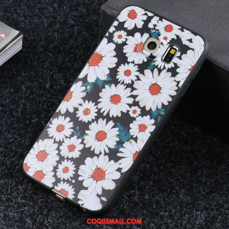 Étui Samsung Galaxy S6 Fluide Doux Délavé En Daim Personnalité, Coque Samsung Galaxy S6 Incassable Étoile Braun