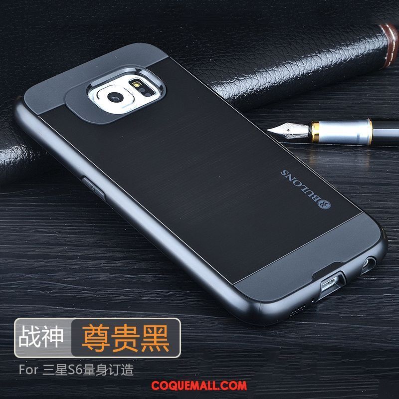 Étui Samsung Galaxy S6 Incassable Protection Étoile, Coque Samsung Galaxy S6 Or Téléphone Portable