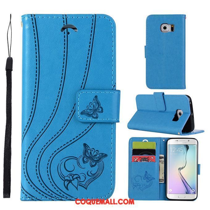 Étui Samsung Galaxy S6 Incassable Tendance Vert, Coque Samsung Galaxy S6 Étoile Téléphone Portable