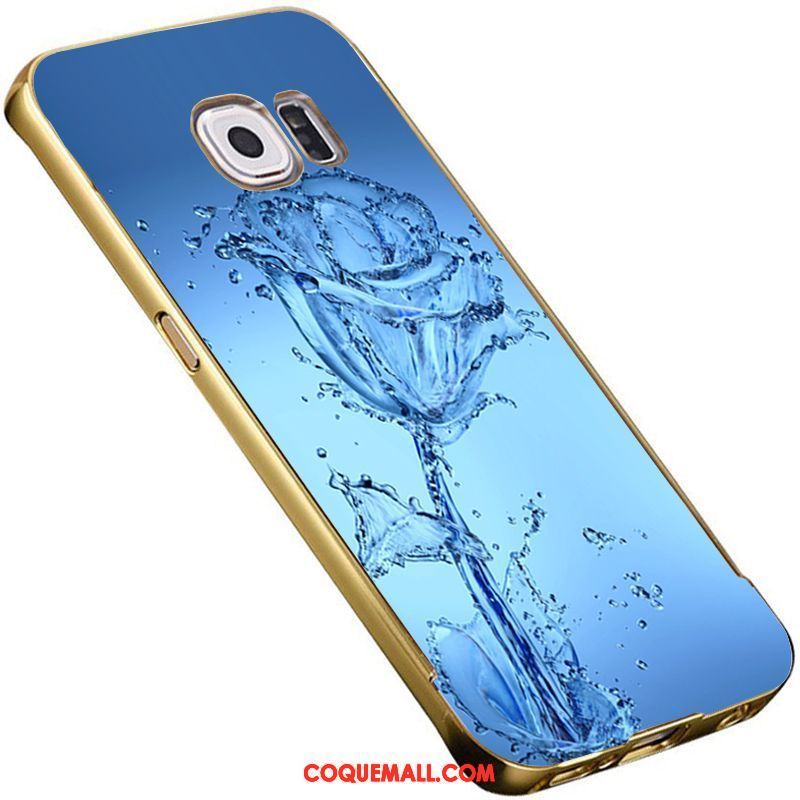 Étui Samsung Galaxy S6 Métal Gaufrage Placage, Coque Samsung Galaxy S6 Étoile Téléphone Portable