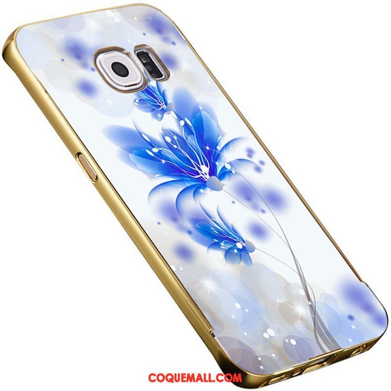 Étui Samsung Galaxy S6 Métal Gaufrage Placage, Coque Samsung Galaxy S6 Étoile Téléphone Portable