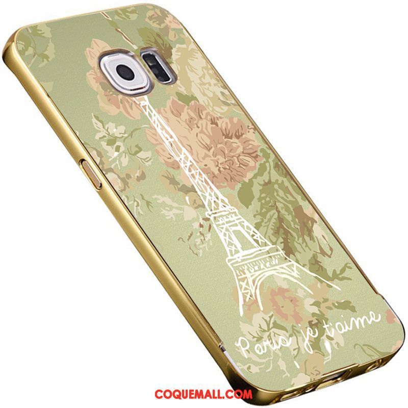 Étui Samsung Galaxy S6 Métal Gaufrage Placage, Coque Samsung Galaxy S6 Étoile Téléphone Portable