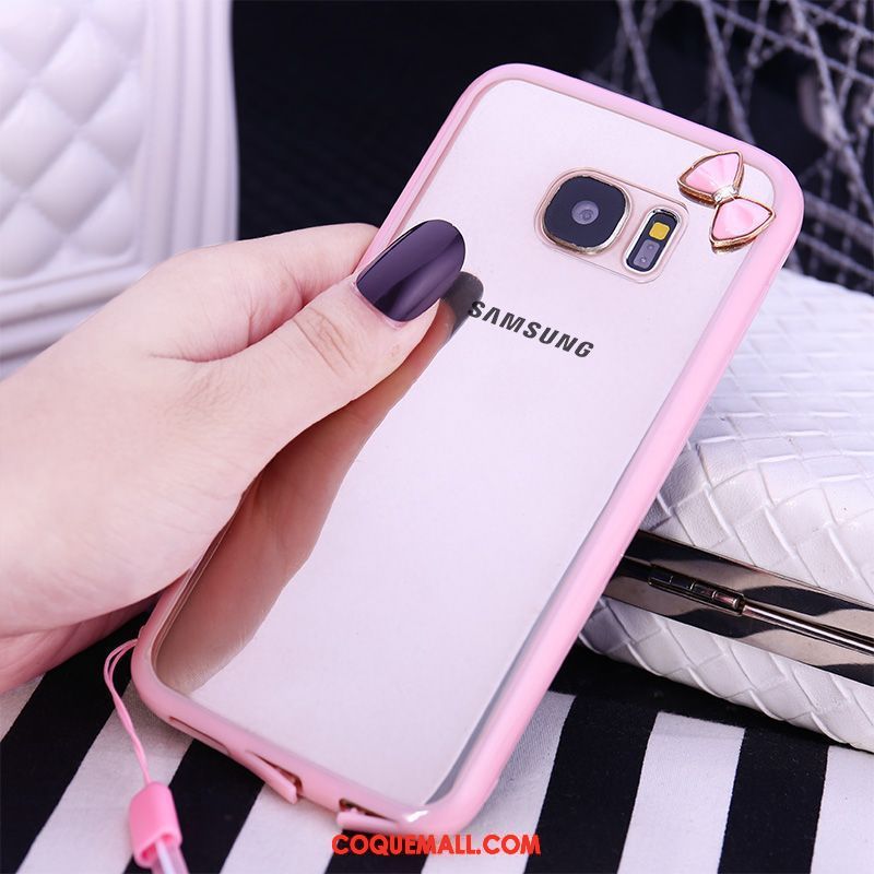 Étui Samsung Galaxy S6 Protection Créatif Rose, Coque Samsung Galaxy S6 Étoile Lapin