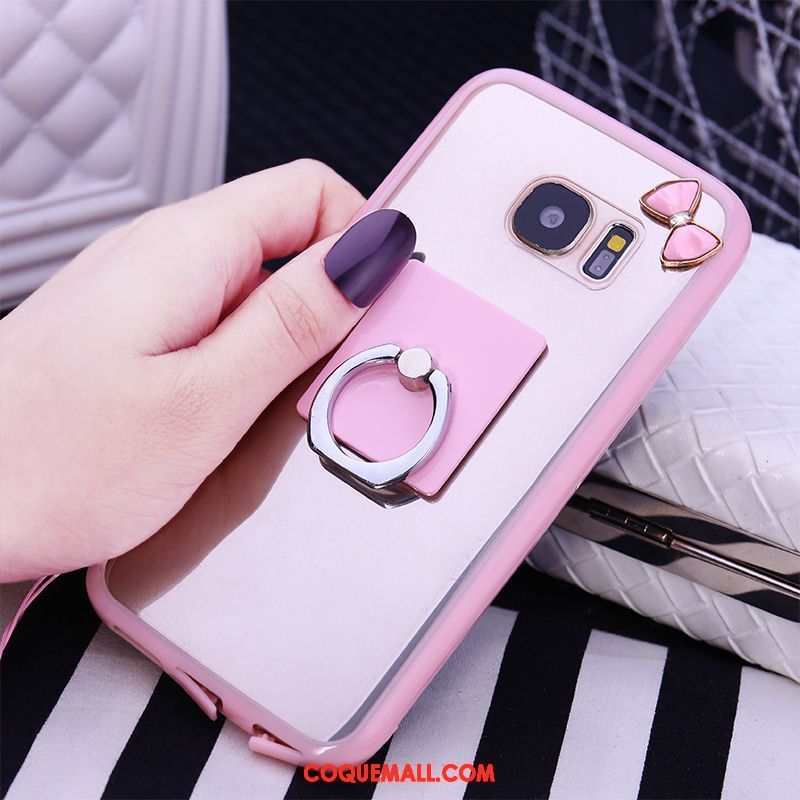 Étui Samsung Galaxy S6 Protection Créatif Rose, Coque Samsung Galaxy S6 Étoile Lapin