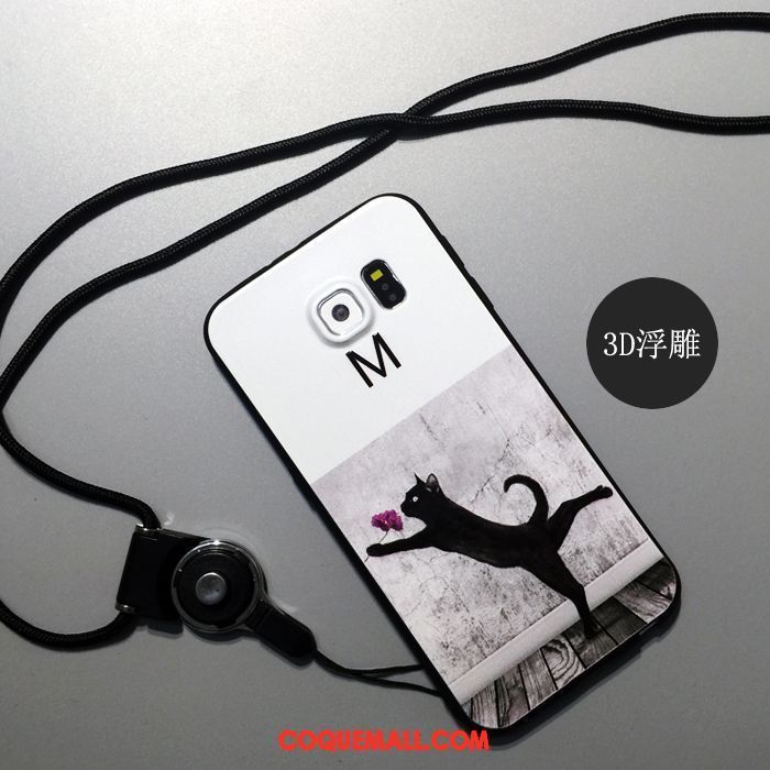 Étui Samsung Galaxy S6 Protection Fluide Doux Dessin Animé, Coque Samsung Galaxy S6 Téléphone Portable Incassable