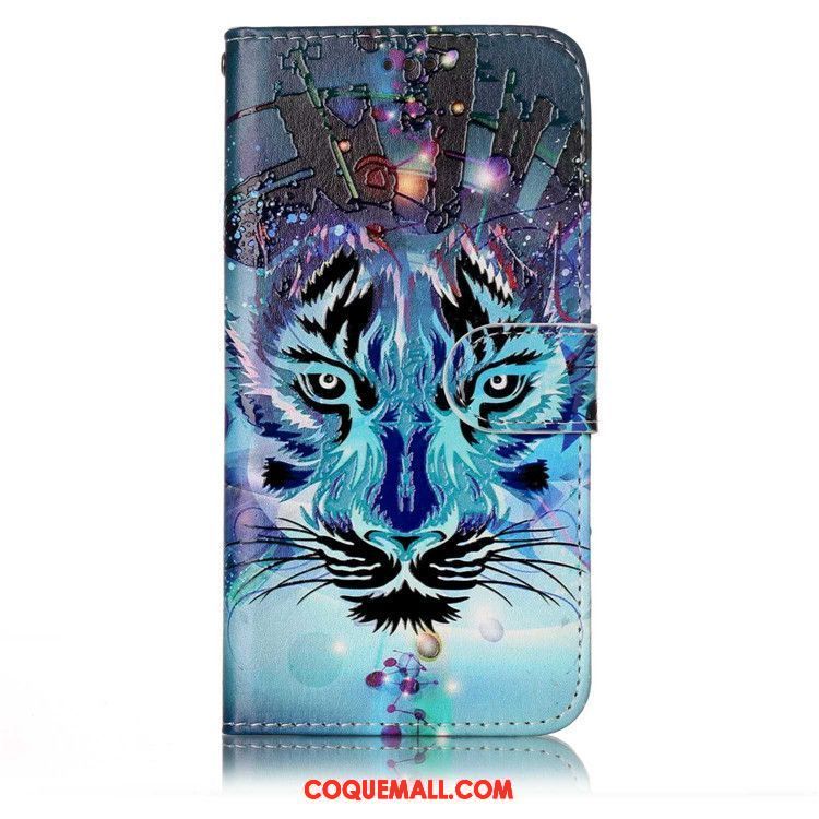 Étui Samsung Galaxy S6 Protection Incassable Étui En Cuir, Coque Samsung Galaxy S6 Gaufrage Téléphone Portable