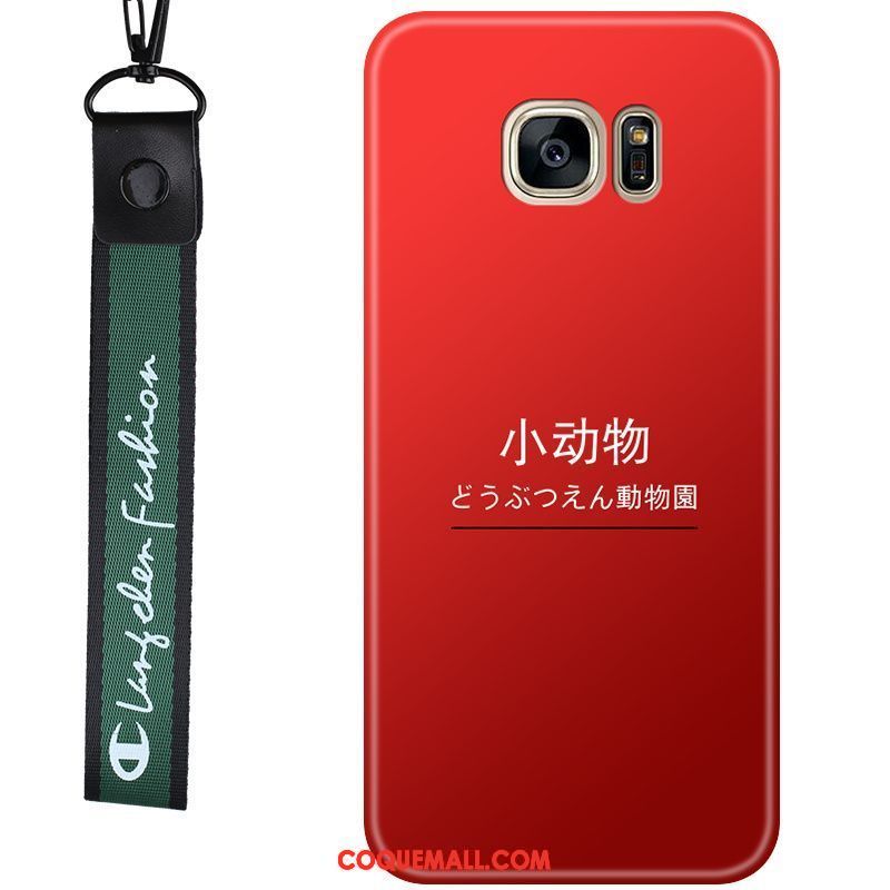 Étui Samsung Galaxy S6 Rouge Personnalité Fluide Doux, Coque Samsung Galaxy S6 Protection Silicone