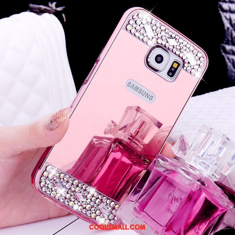 Étui Samsung Galaxy S6 Strass Anneau Étoile, Coque Samsung Galaxy S6 Protection Petit Champagner Farbe