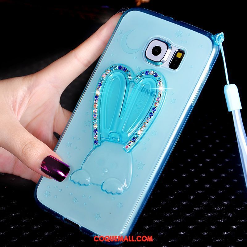 Étui Samsung Galaxy S6 Strass Protection Silicone, Coque Samsung Galaxy S6 Téléphone Portable Étoile