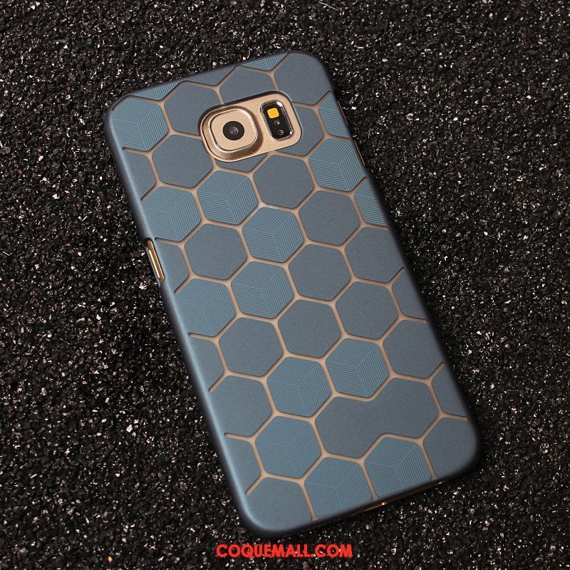 Étui Samsung Galaxy S6 Tendance Gris Délavé En Daim, Coque Samsung Galaxy S6 Étoile Téléphone Portable