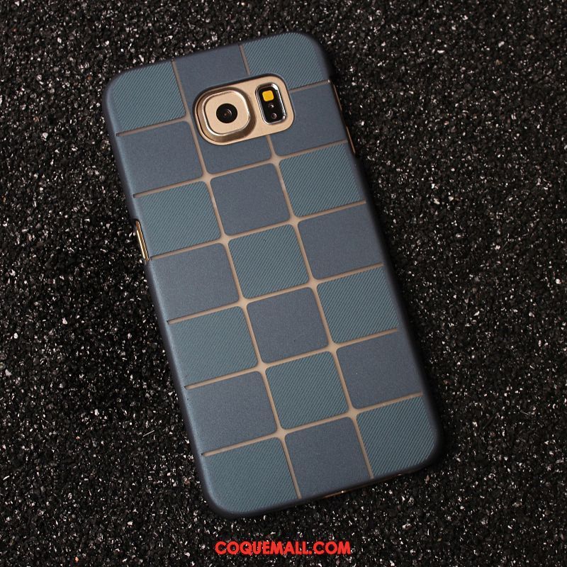 Étui Samsung Galaxy S6 Tendance Gris Délavé En Daim, Coque Samsung Galaxy S6 Étoile Téléphone Portable