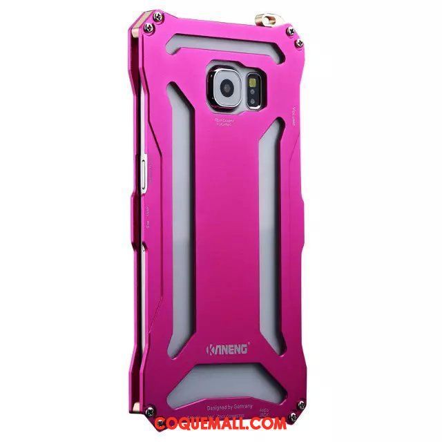 Étui Samsung Galaxy S6 Étoile Or Frog, Coque Samsung Galaxy S6 Protection Rouge